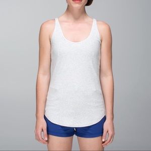 Lululemon Heathered Grey Mudra Tank